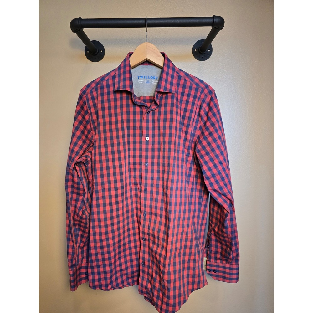 Long Sleeve Twillory Performance‎ Shirt button up men's size 16